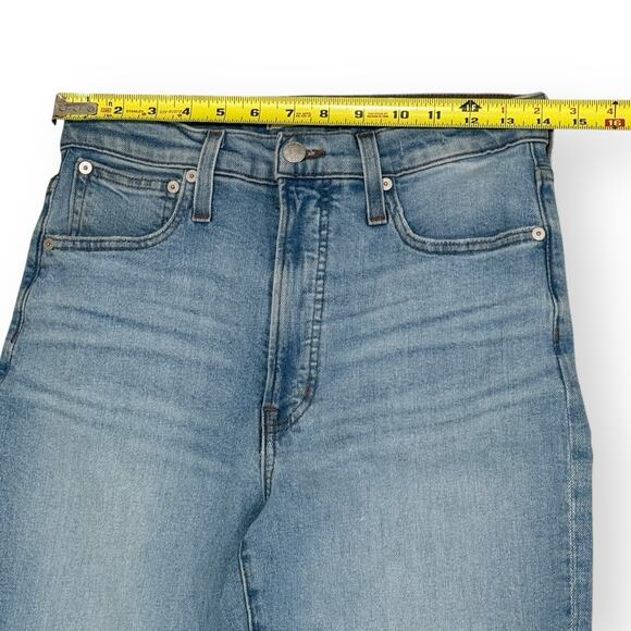 Madewell The Perfect Vintage Straight Leg Jeans Womens 27 Danby Wash Knee-Rip - Picture 9 of 11